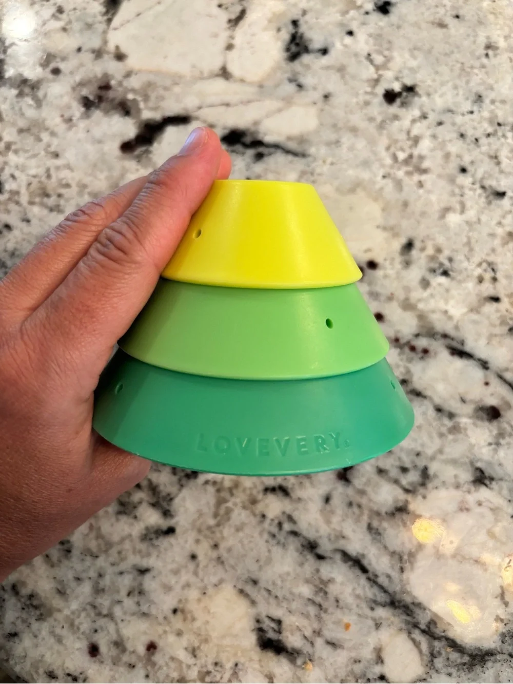 Lovevery roll and build cone set from explorer play kit